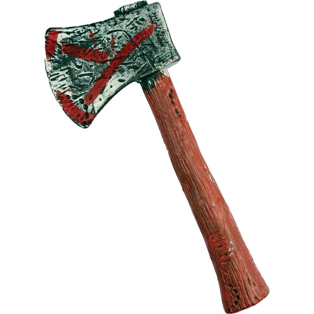 HALLOWEEN PROP-MURDERER ZOMBIE FANCY DRESS LARGE PLASTIC AXE WITH BLOODY BLADE HALLOWEEN PROP-MURDERER ZOMBIE FANCY DRESS LARGE PLASTIC AXE WITH BLOODY BLADE